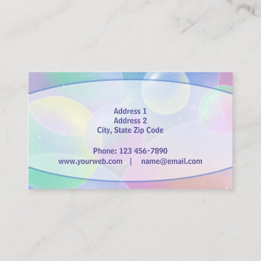 Bubble - Business Cards 名刺 (裏面)
