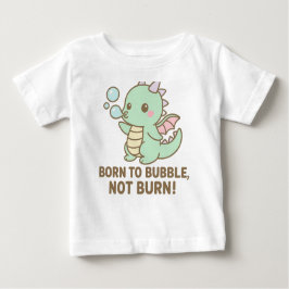 Bubble Dragon – Born to Bubble, Not Burn!   ベビーTシャツ