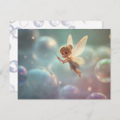 Bubble Fairy インビテーションポストカード (正面/裏面)