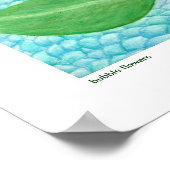 Bubble Flower Art Poster ポスター (角)