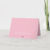 Bubble Gum Greeting Card (空白の) サンキューカード (裏面)