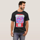 Bubble Gum Machine Gumball Machine Rainbow Hallowe Tシャツ (正面フル)