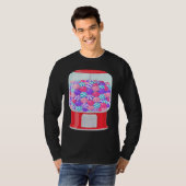 Bubble Gum Machine Gumball Machine Rainbow Hallowe Tシャツ (正面フル)