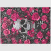 Bubble Gum Pink Skull Decoupage paper  薄葉紙 (正面)