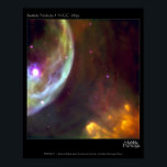 Bubble Nebula - NGC 7635 Hubble Telescope ポスター<br><div class="desc">The Bubble Nebula - NGC 7635 is an expanding shell of glowing gas surrounding a hot,  massive star in our Milky Way Galaxy.</div>