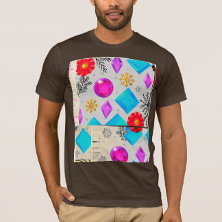 Bubble Pattern Joy – Color Harmony Tee Tシャツ