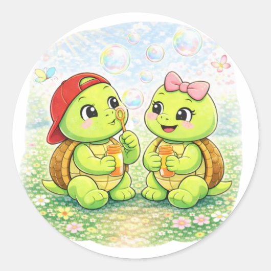 Bubble Play ラウンドシール (正面)