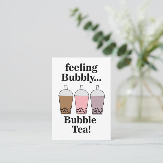 Bubble Tea Drink Cafe 名刺 (スタンド正面)
