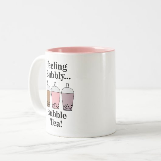 Bubble Tea Funny  ツートーンマグカップ (正面左)