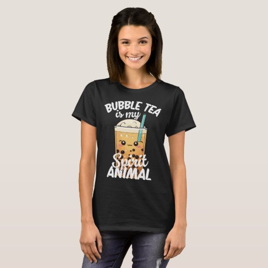 Bubble Tea Is My Spirit Animal  3 Tシャツ (正面フル)
