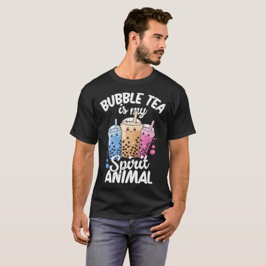 Bubble Tea Is My Spirit Animal  4 Tシャツ (正面フル)