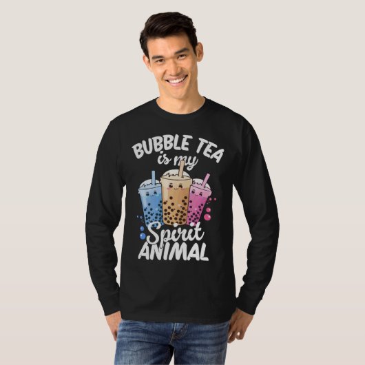 Bubble Tea Is My Spirit Animal  4 Tシャツ (正面フル)