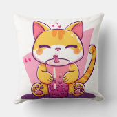 Bubble Tea Kitty クッション (裏面)