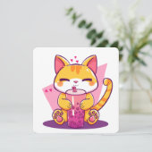 Bubble Tea Kitty 招待状 (スタンド正面)