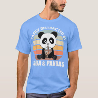 Bubble Tea Panda Chocolate Sweet Animals Boba  Tシャツ