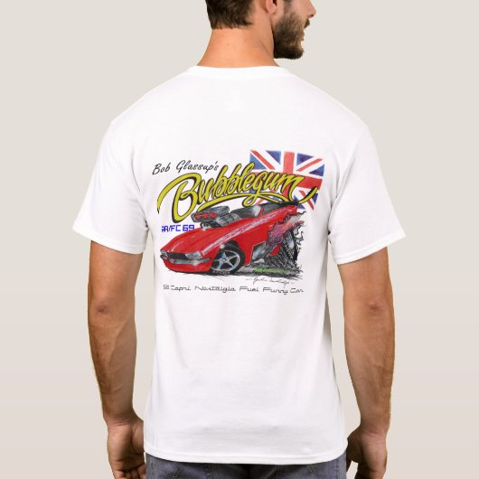 「Bubblegum」のTシャツ-デザインに向かい、支持して下さい Tシャツ (裏面)