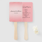 Bubblegum Blush Wedding ハンドファン (正面&裏面)