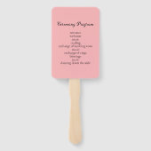 Bubblegum Blush Wedding ハンドファン (裏面)