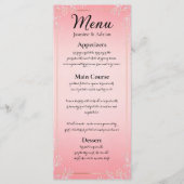 Bubblegum Blush Wedding メニュー (正面)