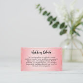 Bubblegum Blush Wedding Enclosure Cards エンクロージャーカード (スタンド正面)