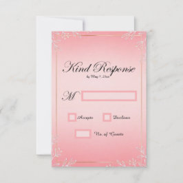 Bubblegum Blush Wedding RSVP Cards