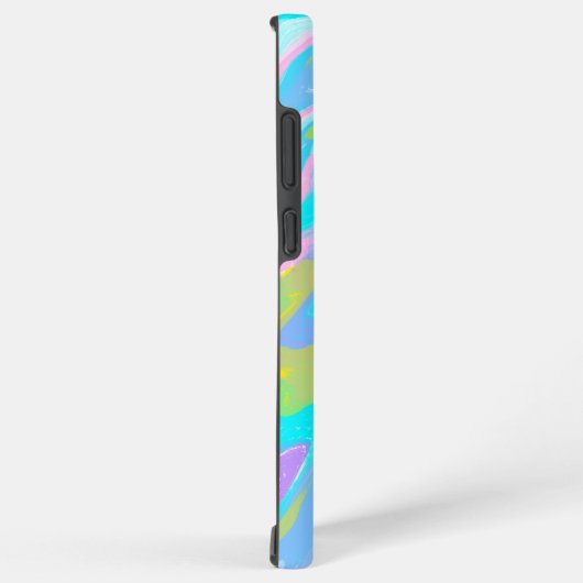 Bubblegum Marble Texture Liquid Paint Mixture Samsung Galaxyケース (右側面)