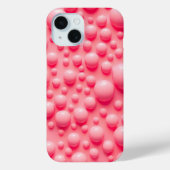 Bubblegum Pink 3D Bubbles iPhone Case Design Case-Mate iPhoneケース (裏面)