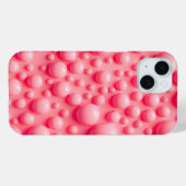 Bubblegum Pink 3D Bubbles iPhone Case Design Case-Mate iPhoneケース (裏面 (横))