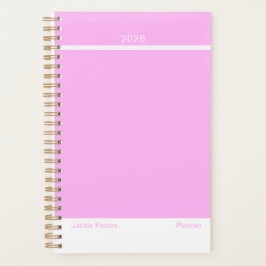 Bubblegum Pink Minimalist Planner プランナー手帳