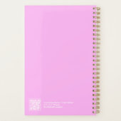 Bubblegum Pink Minimalist Planner プランナー手帳 (裏面)