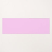 Bubblegum Pink Pastel無地のカラー（片面） ヨガマット (正面(横))