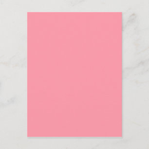 Bubblegum Pink Trendカラーカスタマイズテンプレート ポストカード