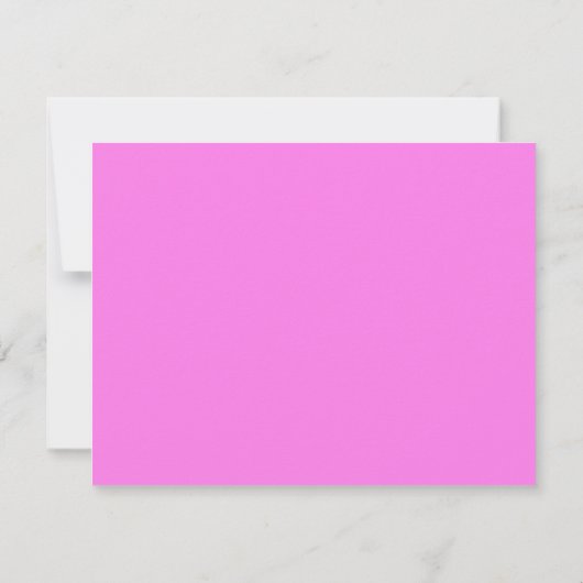 Bubblegum Pink Wavy Frame Note Card 招待状 (裏面)