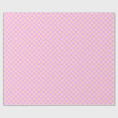 Bubblegum & Soft Peach Checkerboard ラッピングペーパー (フラット)