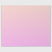 Bubblegum & Soft Peach Ombre Wrapping Paper ラッピングペーパー (フラット)