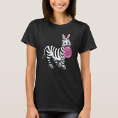 Bubblegum Zebra Cute Zoo Animal Tシャツ (正面)