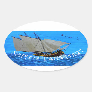 Bubblepacificのバンパーステッカー、Danaのpoinの精神 楕円形シール