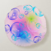 BUBBLES -カラフルバブル子供へ- ラウンドクッション (裏面)