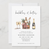 Bubbles and Bites Bridal Shower 招待状 (正面)