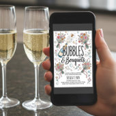 Bubbles and Bouquets Prosecco and Petals Party 招待状