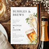 Bubbles and Brews婚約パーティ 招待状