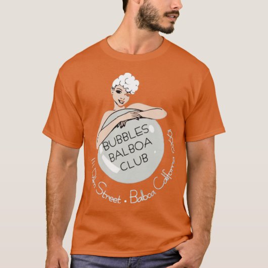 Bubbles Balboa Club - Newport Beach, CA Tシャツ (正面)