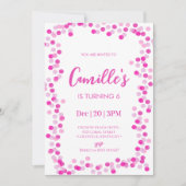 Bubbles Birthday Party Invitation 招待状 (正面)