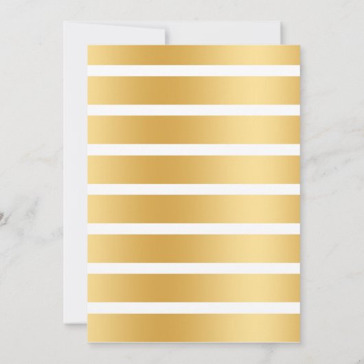 Bubbles & Books Before I Do Greenery Gold Shower 招待状 (裏面)