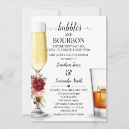 Bubbles & Borboun Before I Do婚約Marsala  招待状