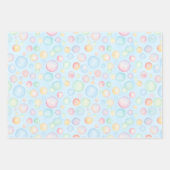 Bubbles & Fins Children's Birthday ラッピングペーパーシート (正面2)
