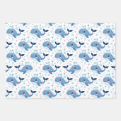Bubbles & Fins Children's Birthday ラッピングペーパーシート (正面)