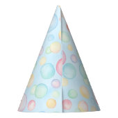 Bubbles & Fins Children's Birthday Bubbles パーティーハット (裏面)