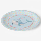 Bubbles & Fins Children's Birthday Bubbles ペーパープレート (アングル)