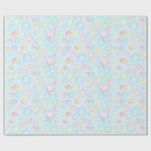 Bubbles & Fins Children's Birthday Bubbles ラッピングペーパー (フラット)